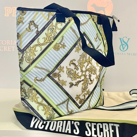 New Victoria's Secret 2 in 1 Carryall Tote with Removable Insulated Cooler Bag - Picture 2 of 9